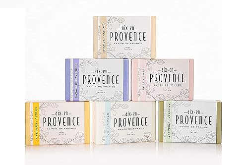 Miniatura 5 de Aix en Provence - Jabón francés artesanal de manteca de karité triple molida, 7.05 oz (5029)
