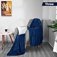 Vista 251 de Utopia Bedding - Manta de vellón de lujo, mullida, antiestática; manta de suave microfibra de 8.8 oz/yd² (300 g/m²) para cama; tamaño individual