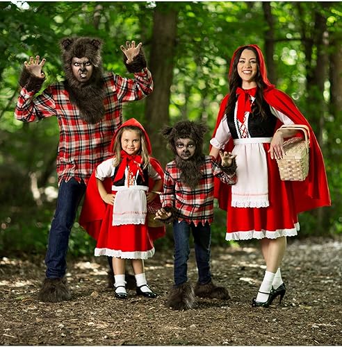 Miniatura 9 de Disfraz de hombre lobo feroz para niños Rojo