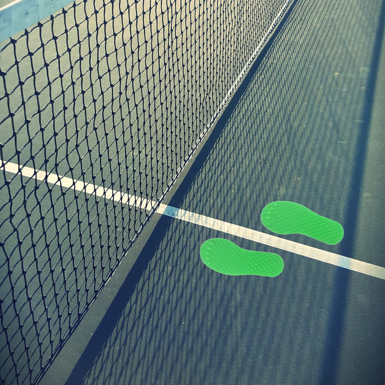 ABOOFAN 10 marcadores de huellas coloridas antideslizantes, versátiles, para baloncesto, cancha de tenis, duradera, para entrenamiento y marcación de juegos, mezcla de colores para — view 9