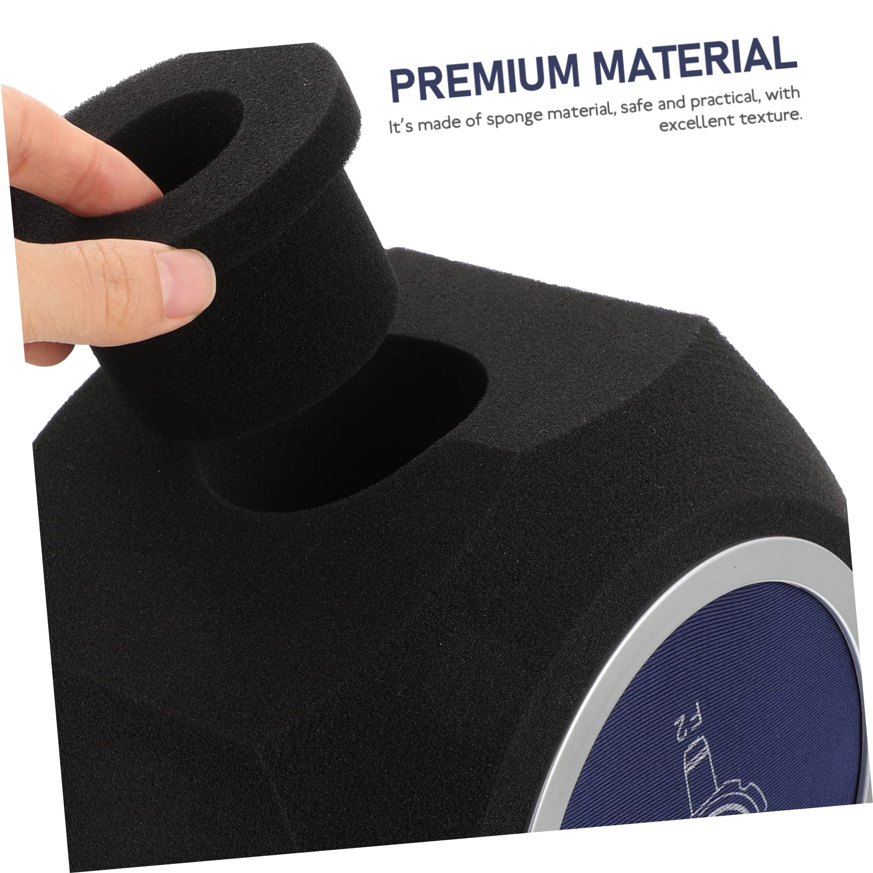 Cubierta de Esponja para Micrófono Ligera y Absorbente de Sonido, Funda Protectora Azul para Grabación Interior Captura de Sonido Puro