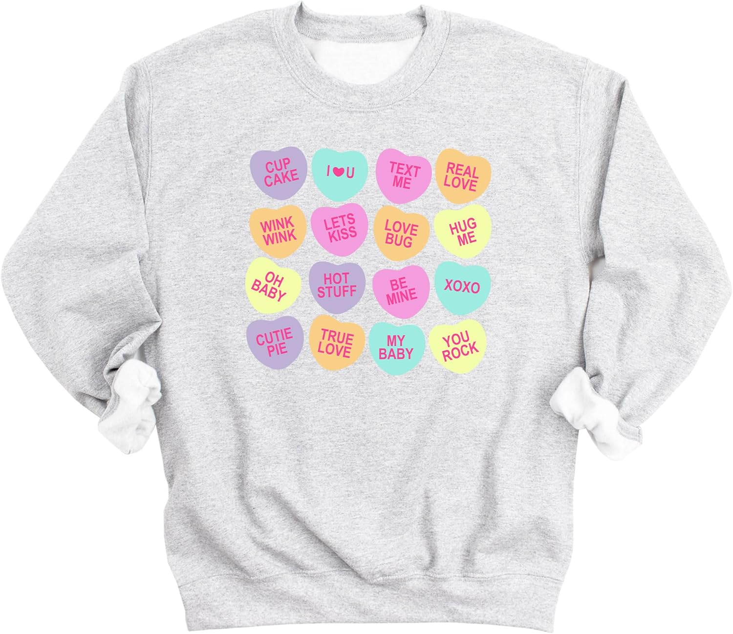 Candy Conversation Hearts Unisex Sweatshirt Pullover