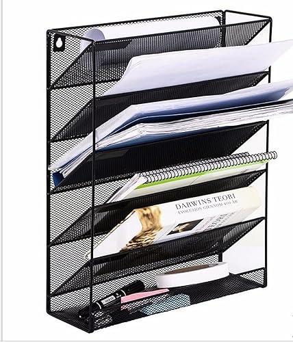 JINGWAYS Organizador de archivos de pared colgante, soporte para revistas, clasificador de correo, revistero, suministros de oficina, organizador de