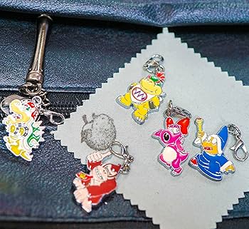 スーパーマリオ カービィ ストラップセット　キャラフルホルダー　当時物 スーパーマリオ カービィ ストラップセット キャラフルホルダー