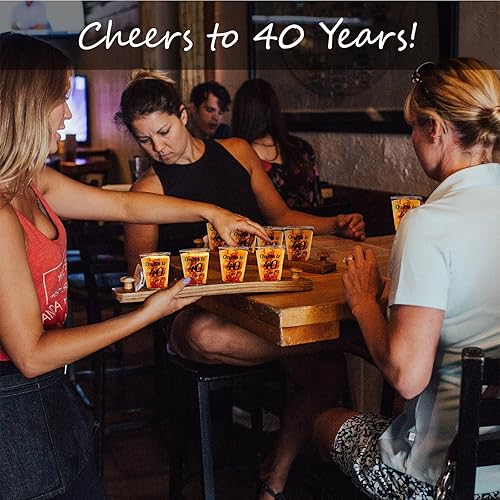 Miniatura 10 de 110 vasos de chupito de plástico sucios 30 desechables de 2 onzas, decoraciones de feliz cumpleaños 30 para él y ella, whisky, mujeres y hombres,