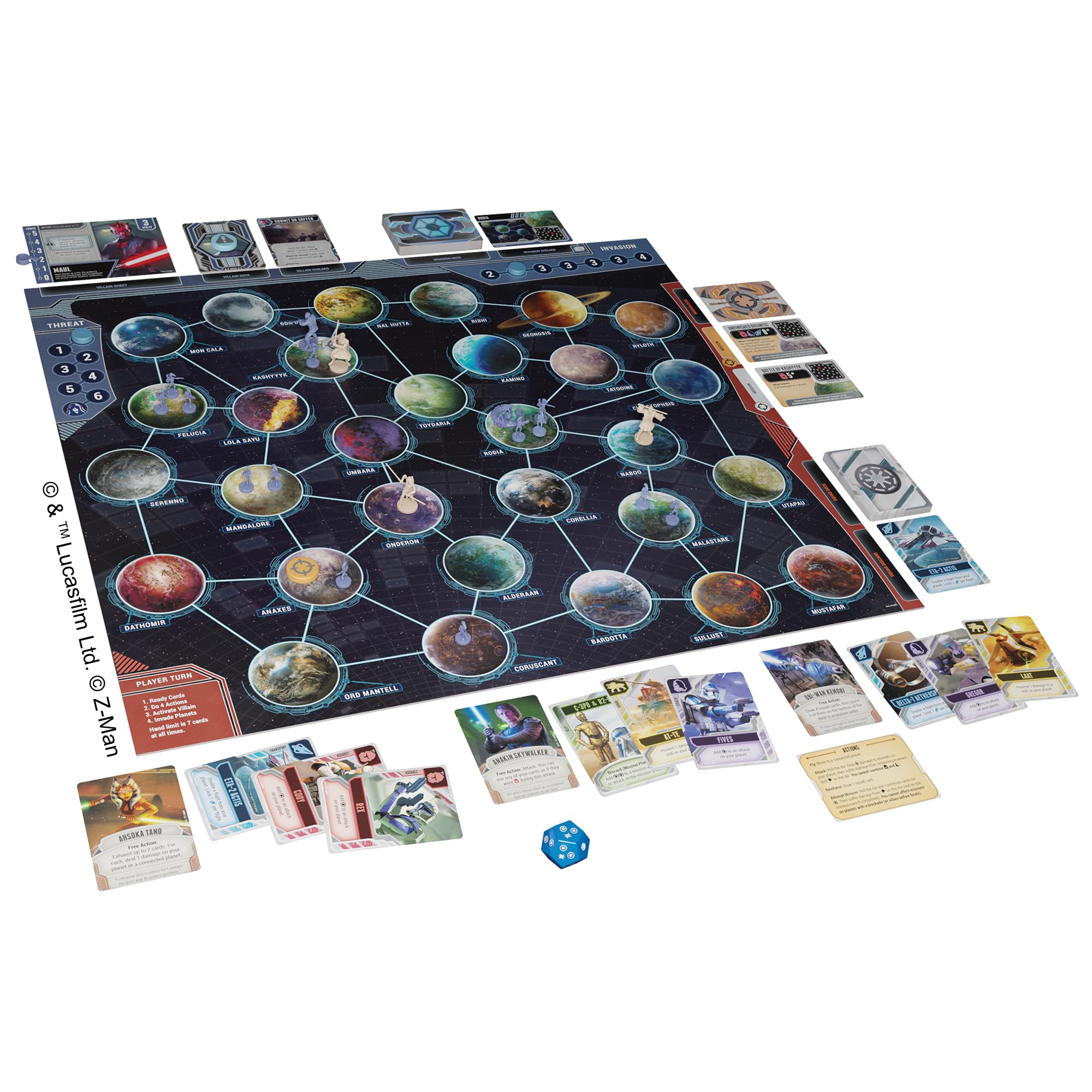 Asmodee Jeu - Star Wars: Clone Wars - Pandemic System