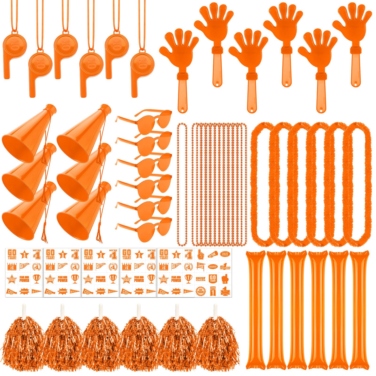 Soulchen Orange 180 Pcs Team Spirit Day Accessori per Eventi