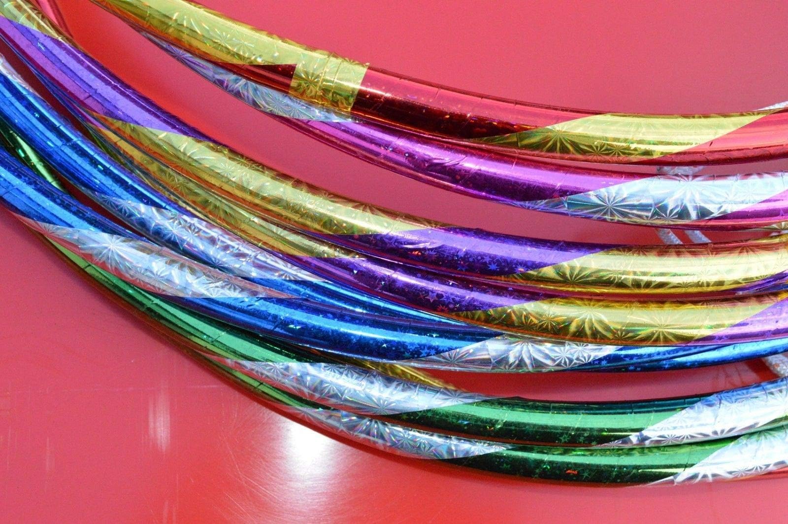 Meddler (Pack Of 10) 50cm Hoop Hula Fitness Multicolour Plastic Adult Children Outdoor Activity Indoor Durable Hoops Hoola Exercise