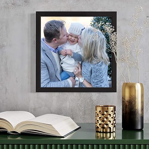 Miniatura 9 de Poster Palooza Marco de madera maciza negra de 12 x 15 pulgadas, ancho de moldeo de 0.75 pulgadas, incluye plexiglás acrílico UV, respaldo de