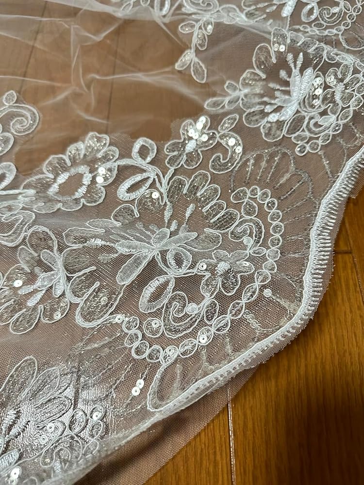 Amazon.co.jp: misakinoyaウエディングベール ロングベール 花嫁