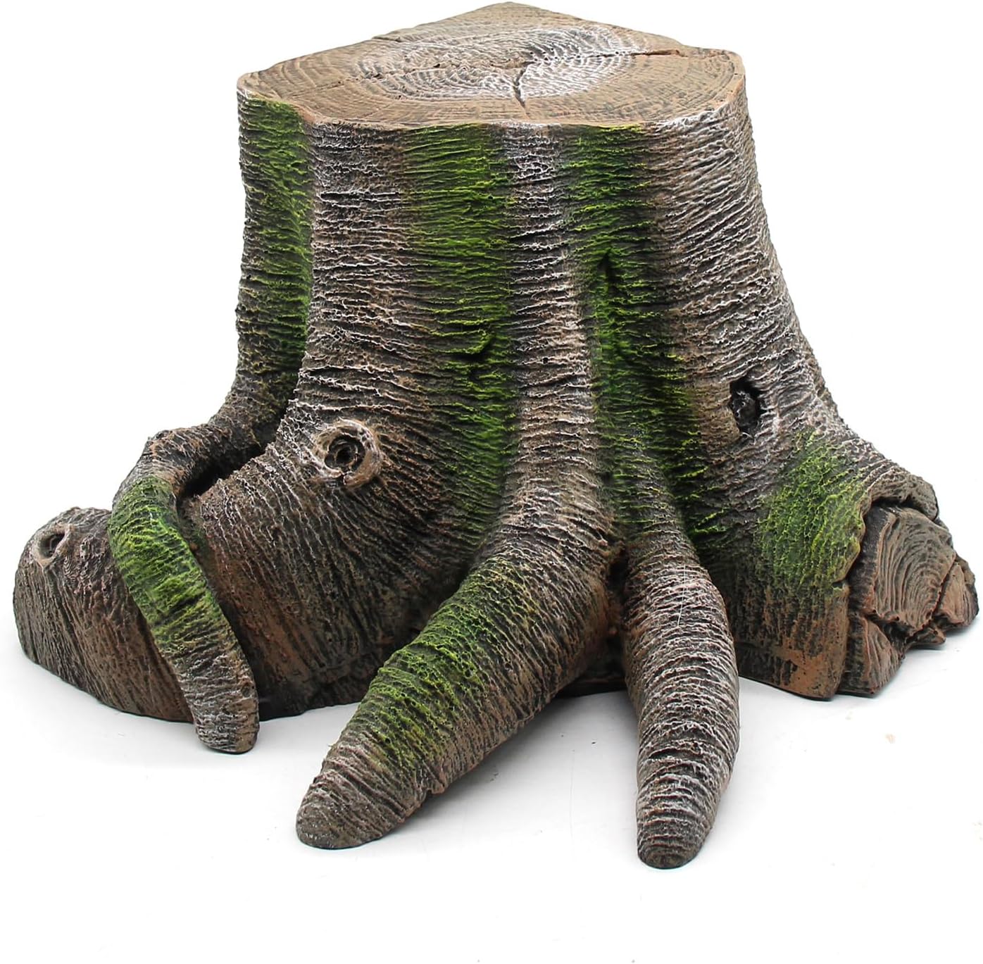 Large Bearded Dragon Basking Platform, Reptile Tank Accessories Hollow Tree Climing Ramp for Leopard Crested Gecko Lizard Turtle