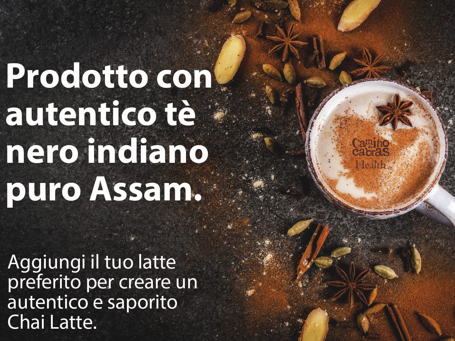 Tisane Confezione Regalo - Te Chai Masala Speziato - Energizzante, Detox - Tè Nero, Curcuma, Zenzero, Pepe Nero, Cannella, Lamponi, Cardamomo - Box 2x 100g - Perfetto per Chai Latte