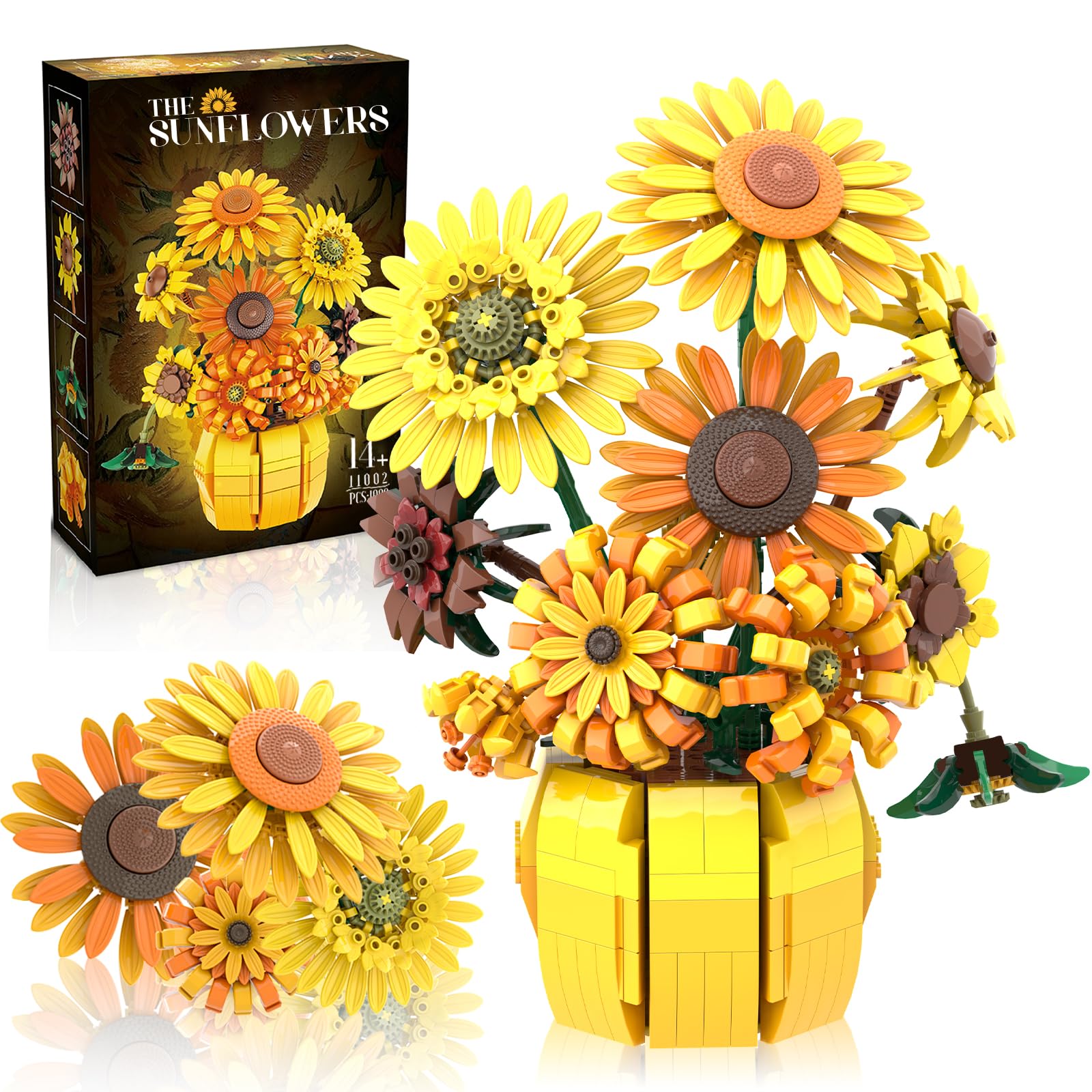 Amazon.com: Mavo brix Flowers Building Sets for Adults, Van Gogh