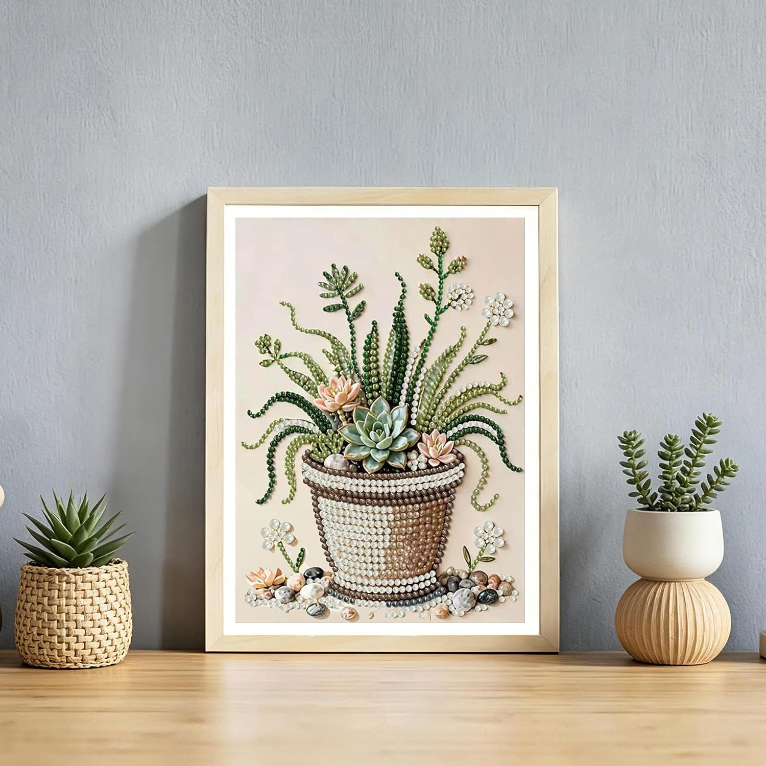 Potted Plant Pearl Painting Kits for Adults