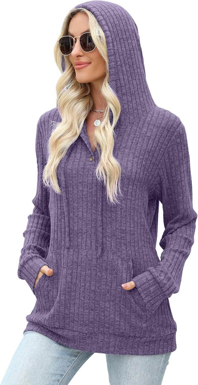 JomeDesign Womens Sweaters Fall Long Sleeve Hoodie Laides Sweatshirts Loose Casual Fashion Clothes S-2XL - Image 3