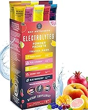 KEY NUTRIENTS Multivitamin Electrolytes Powder No Sugar - 5 Delicious Flavors Electrolyte Powder - Endurance & Energy Supplement - Hydration Powder - No Calories - 10 Servings - Made in USA