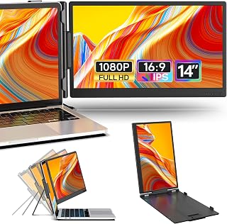Laptomo デュアルモニター 14インチ モバイルモニター 持…