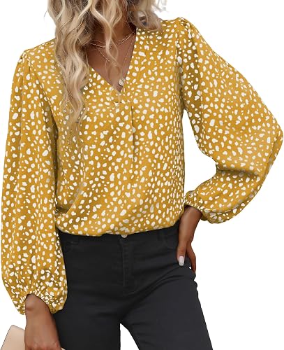 Business Casual Tops for Women Work Blouses Long Sleeve Dress Shirts - 79% off