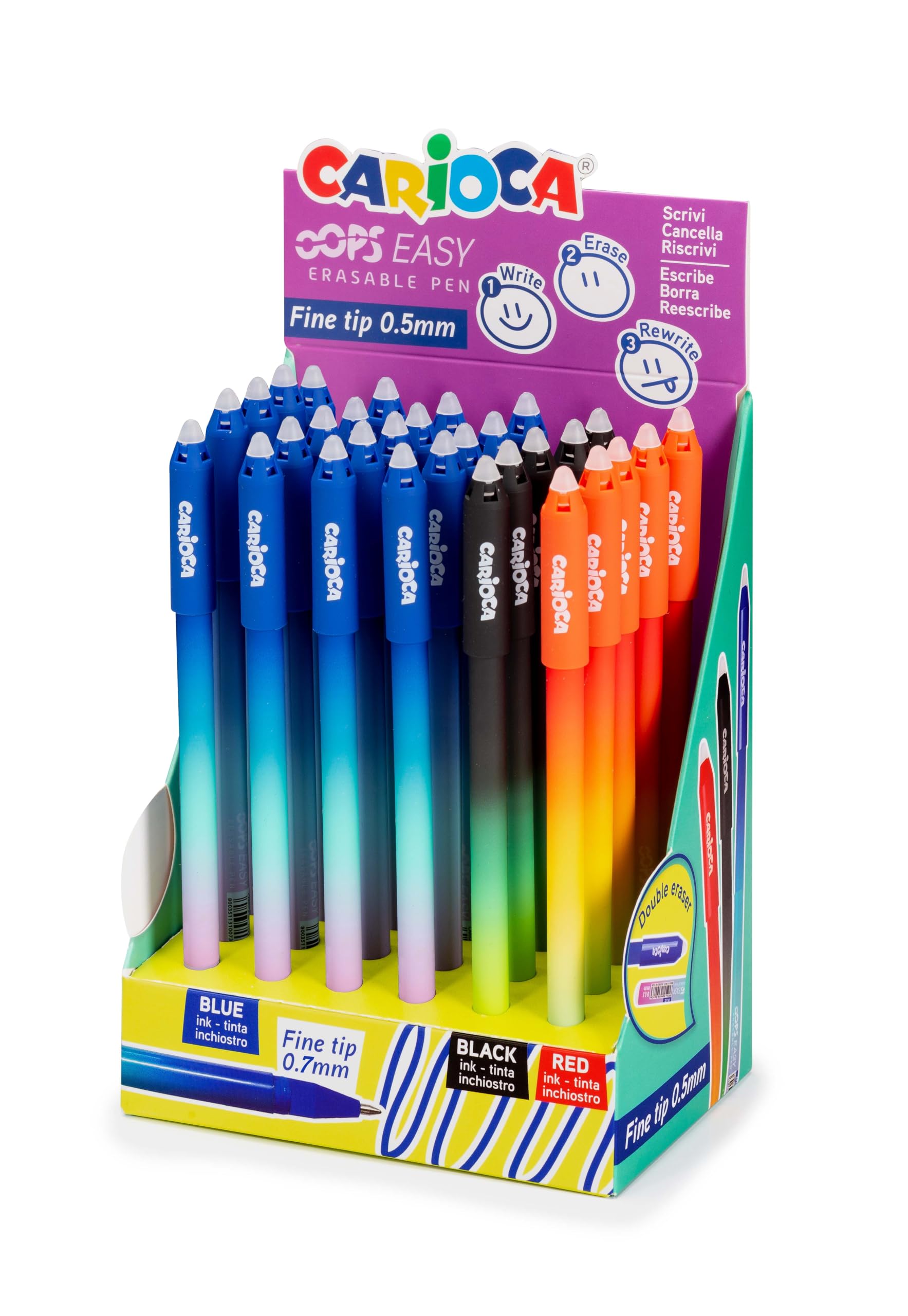 Carioca OPS Erasable Pen 24 Pieces 4104