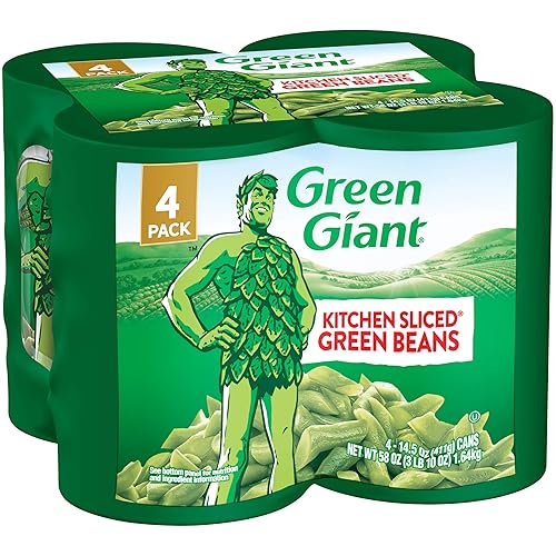 Green Giant Kitchen - Frijoles verdes en rodajas, paquete de 4 latas de 14.5 onzas