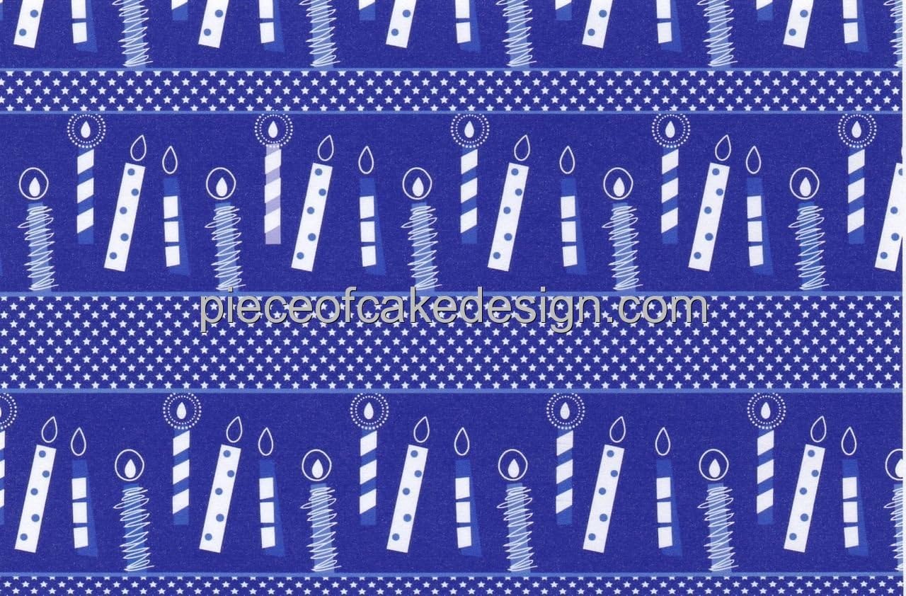 Birthday Candles Background Edible Cake Topper Grocery & Gourmet Food