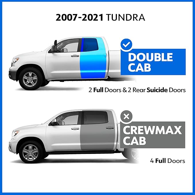 Estribos Tyger Auto 3.5" para Toyota Tundra 2007-2021 Doble Cabina miniatura 2
