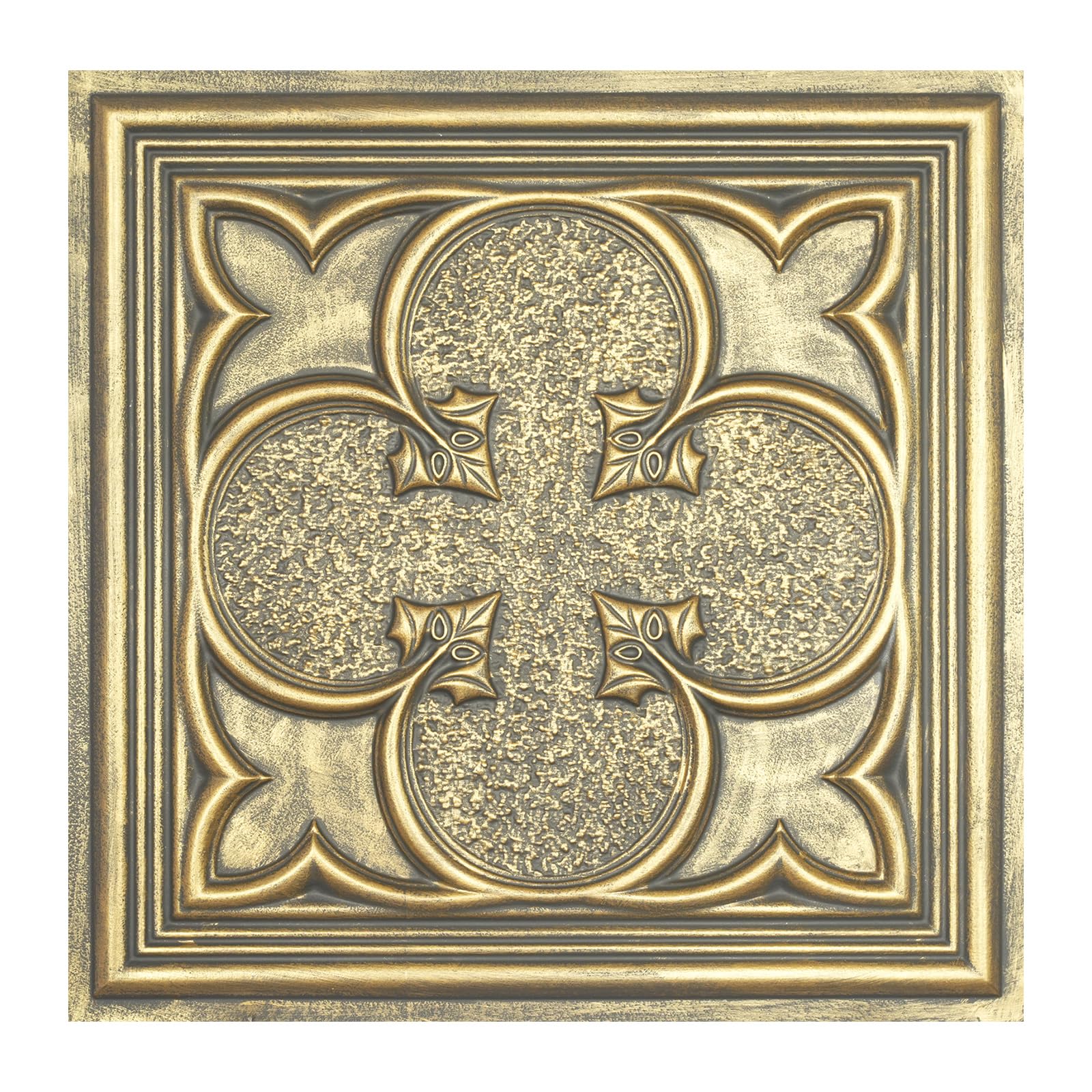 Paintsdecor Ancient Gold Faux Ceiling Tiles, Tin Ceilings For Kitchens, Modern Ceiling Design Pl35 10Tiles/Lot (Ancient Gold)