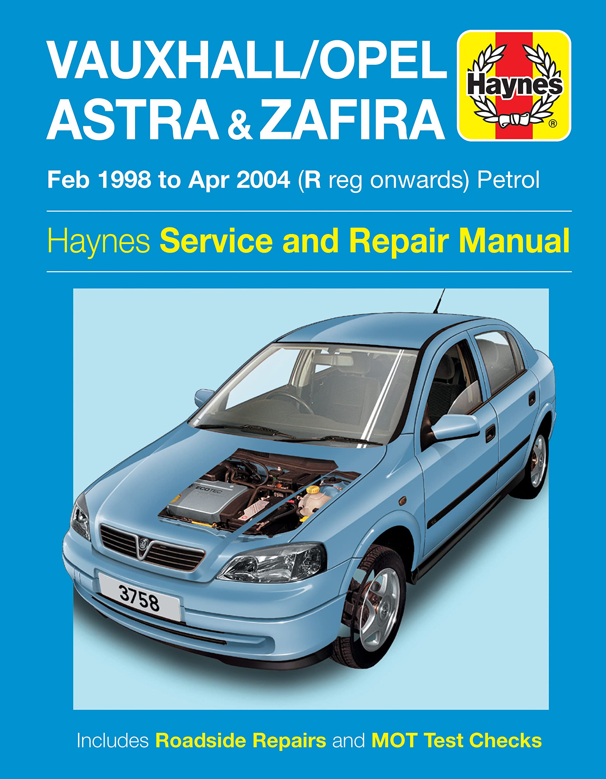 Manuel technique Opel Astra Zafira essence pour révision vidange et freins auto