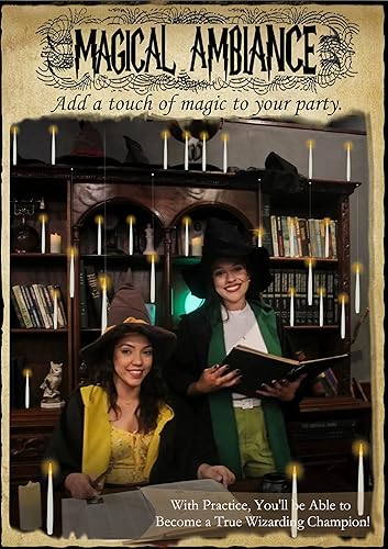 Miniatura 7 de Velas flotantes con varita, 12 piezas de decoraciones navideñas mágicas colgantes, luz cálida parpadeante, vela LED flotante sin llama con varita