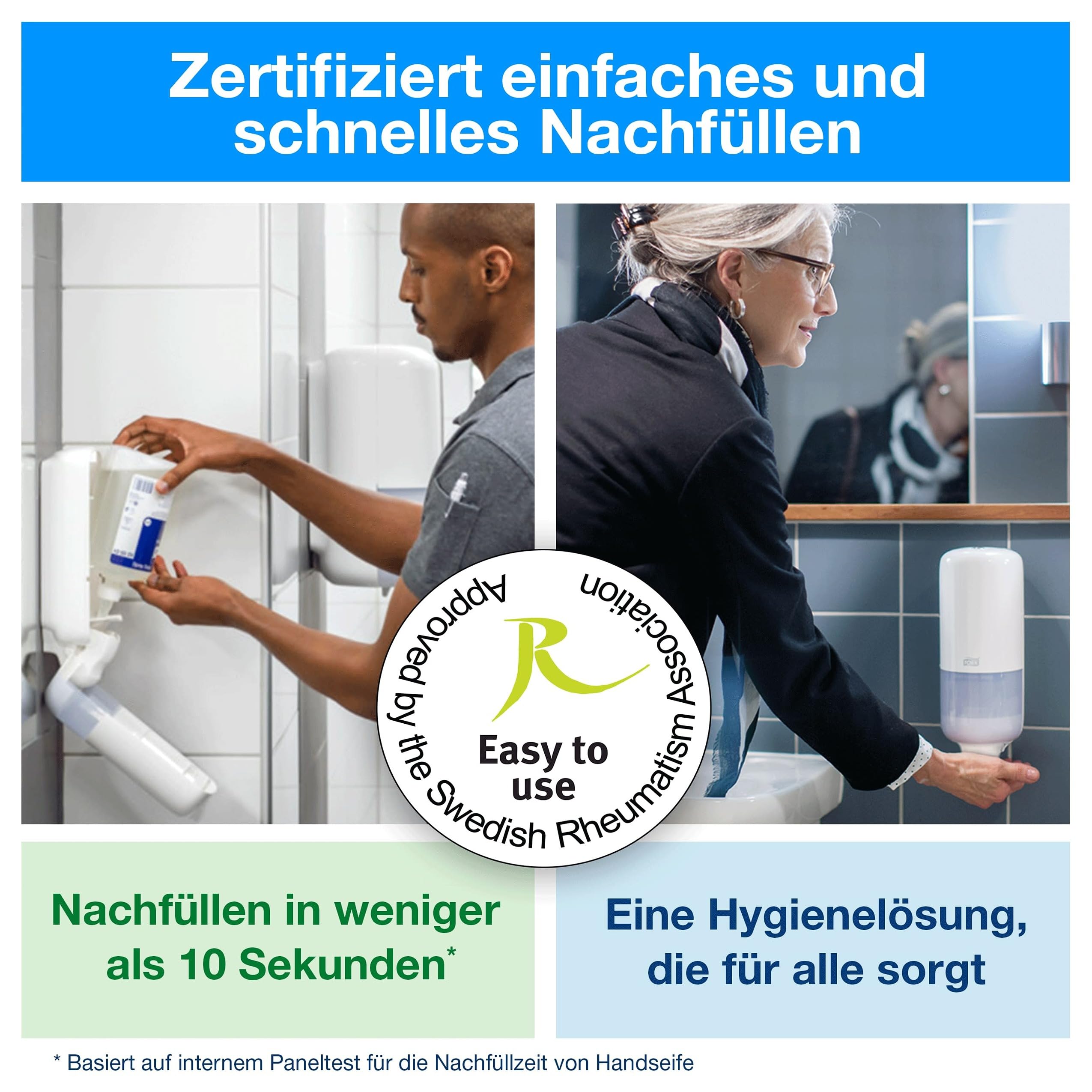Tork reine Schaumseife, nachhaltige Formel, 6 × 1.000 ml, 520201