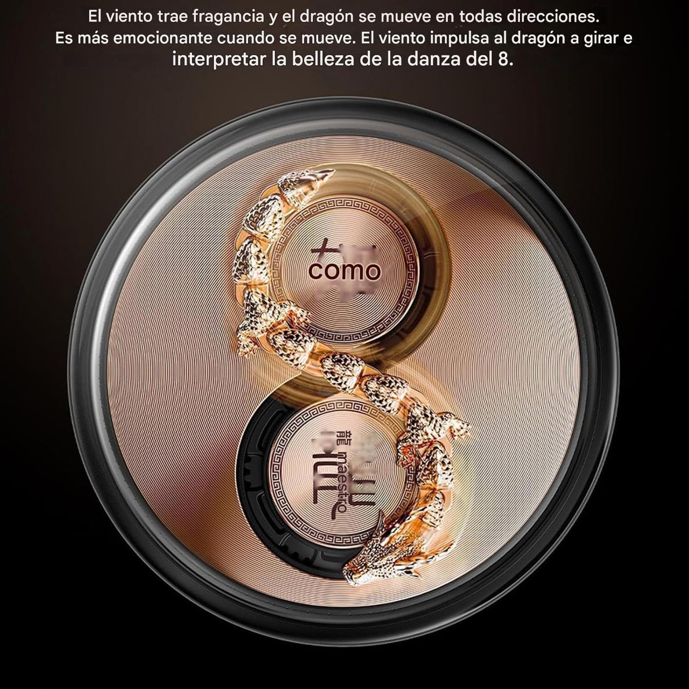Profumatore e Deodorante per Auto Decorazione Profumata con Drago Dinamico | Purificatore per Interni ad Energia del Decorazione Dinamica del Drago per Camera, Camera da , Studio, Cucina e Auto, S