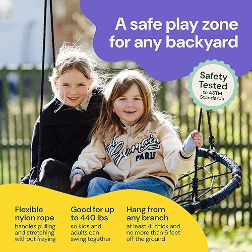 Miniatura 6 de Columpio de árbol de platillo de 40 pulgadas