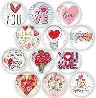 Vista 13 de 12 piezas de imanes de vidrio para nevera, calcomanía para nevera, imanes de nevera de flores de línea artística, decoración de imanes de nevera