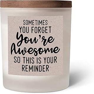 Veracco Sometimes You Forget You are Awesome So This is Your Reminder Candle Birthday Gifts for Her Him Women, Mom, Sister, Bestfriends, Coworkers Gifts- Relaxing Gifts, BFF Gifts (Lavender)