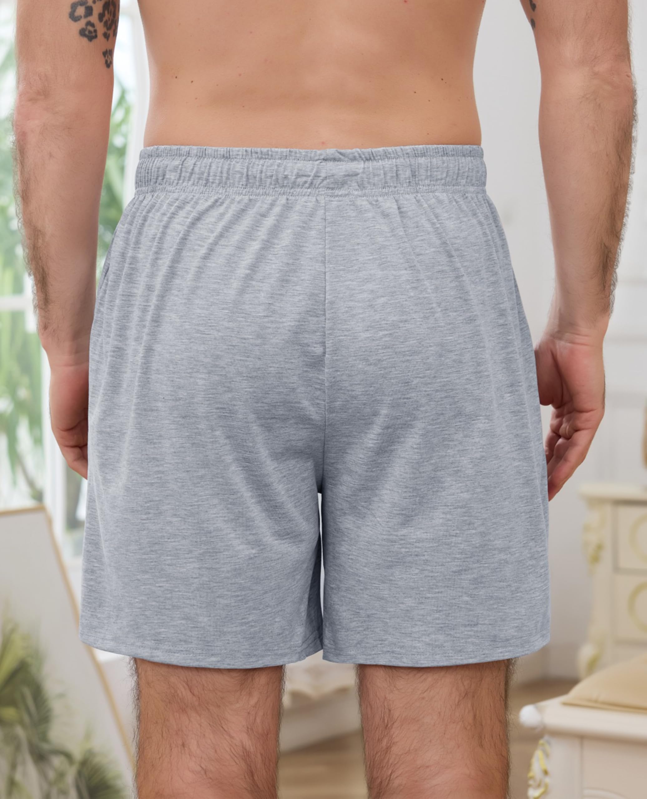 Wikoan Pantaloni Pigiama da Uomo Shorts Casual Estivi Comodi Pantaloni Cropped S-XXL