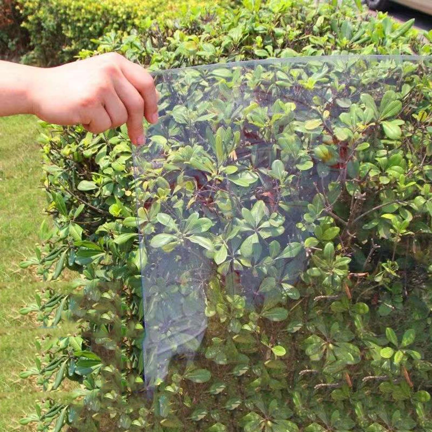 Paneles de Techo de Placas de Policarbonato Transparente Lámina de Acrílico,Hoja de Plástico Impermeable,Protección UV,para Invernaderos,Jardín Toldos,Cocheras,Fácil de Cortar (0.8x2m)