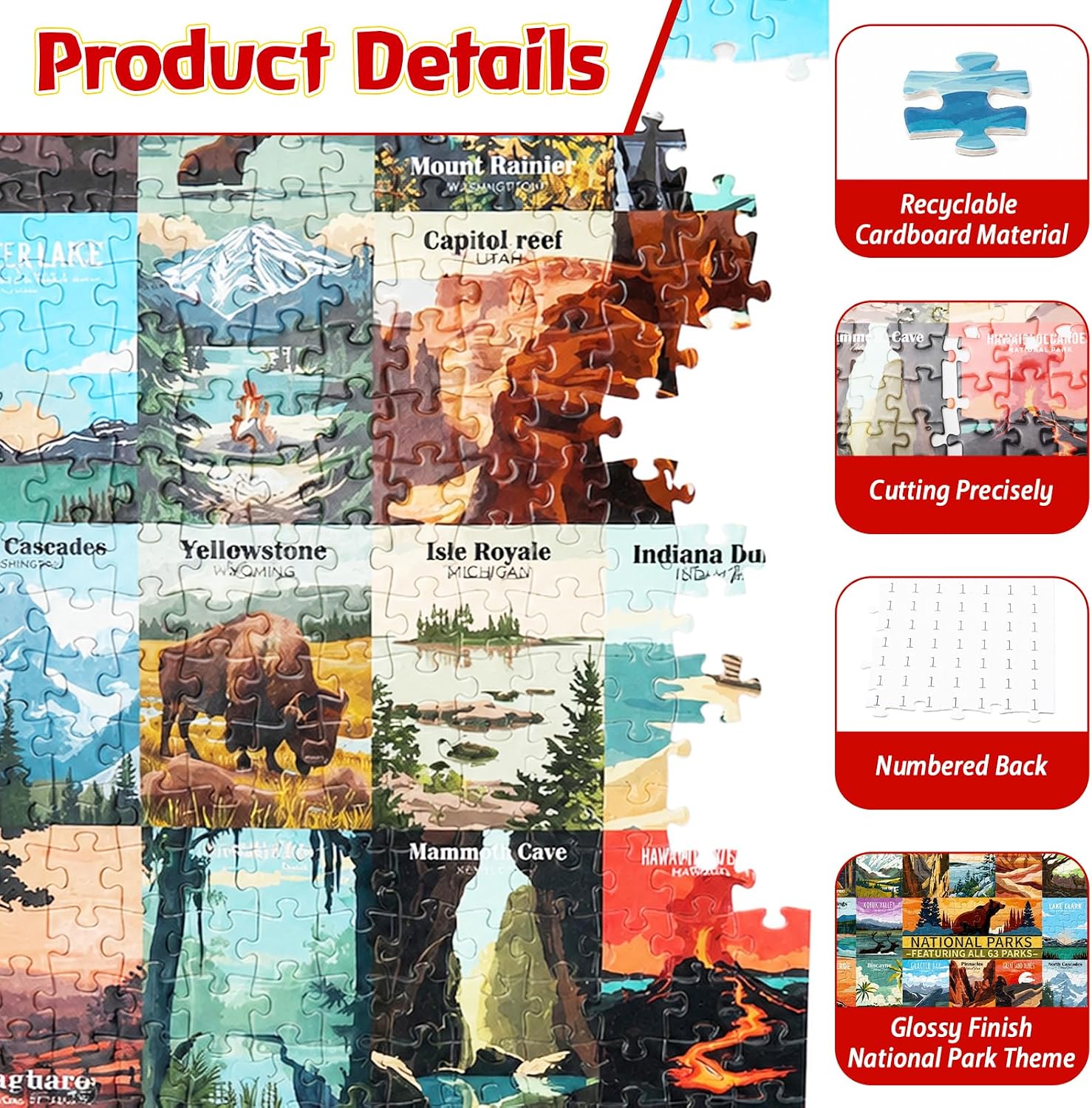 LUBUYILD Puzzle Advent Calendar 2026: 24 Days Jigsaw Puzzles for Adults | 1008-Piece with 42 Pieces Per Day | Premium Cardboard | Includes 1:1 Poster | Holiday Gift for Family | 19.7 x 27.5 Inches