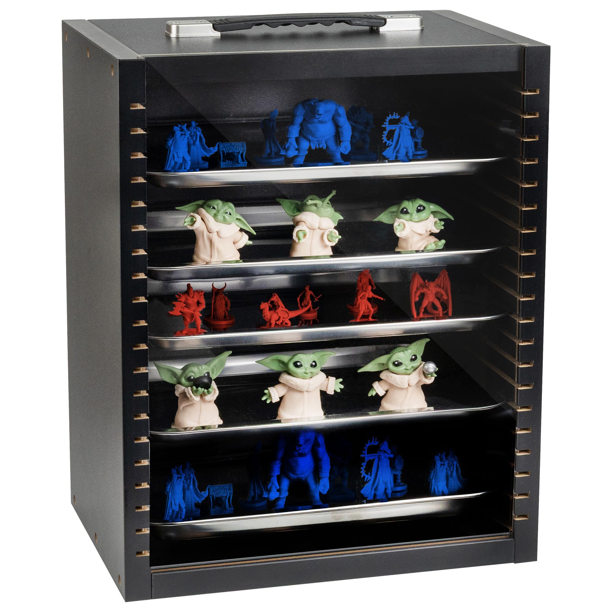 Miniature Carrying Case for Collectibles | Miniature Storage & Display Case for Figurines | Figure Model Holder & Transport Box | Also for Action Figures