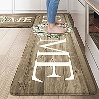Vista 24 de KIMODE Tapete de Cocina Estilo Granja 2PCS Alfombras de Cocina Anti Fatiga Antideslizantes Impermeables Tapete de Piso de Cocina Acolchado Cómodo