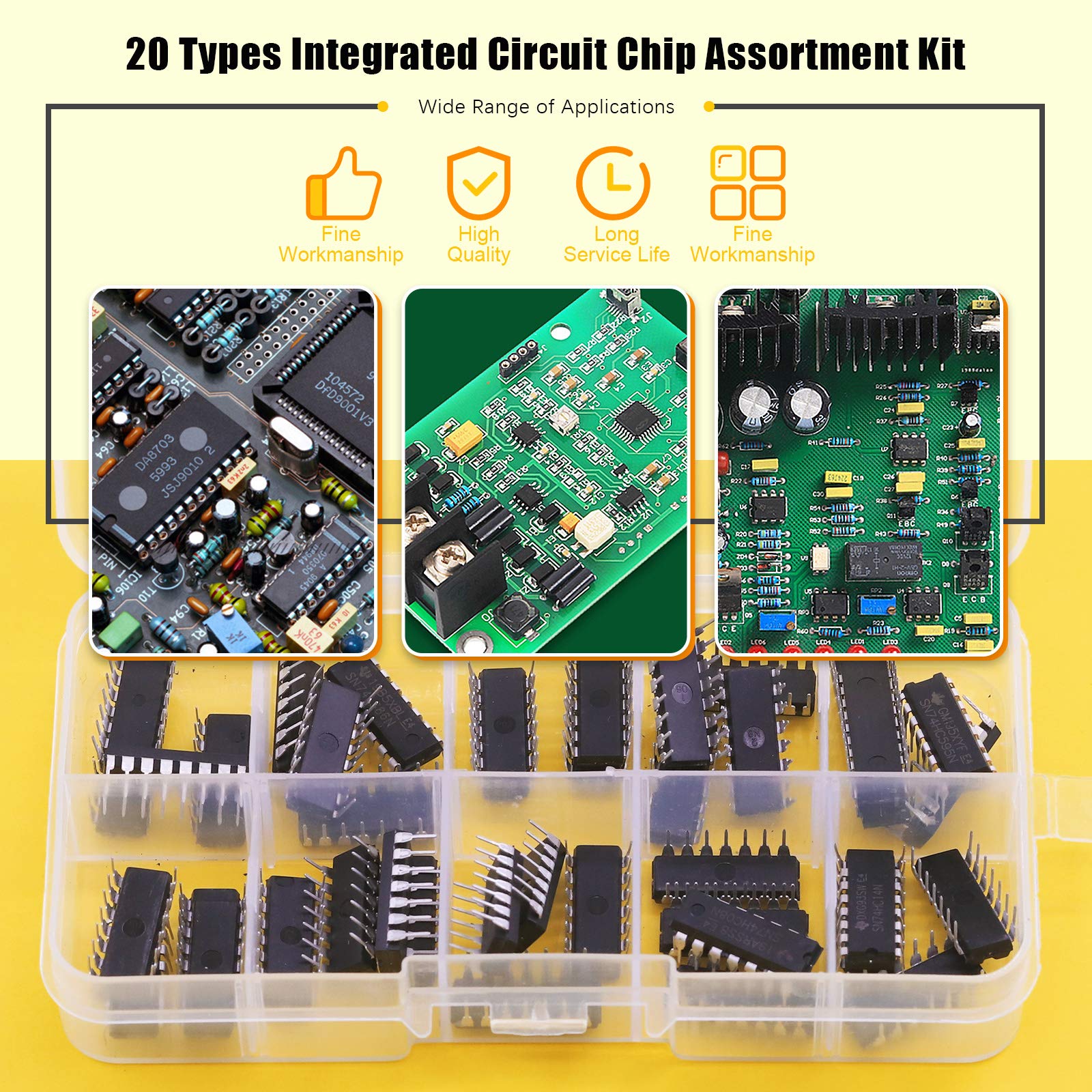 74HCxx & 74LSxx Logic IC Sortiment – 40 Chips (20+20) Für Digitale Schaltungen – Ideal Für Hobby & Prototyping