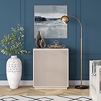 Vista 6 de Henn&Hart Alston - Armario Accent, 28 pulgadas de ancho, blanco aliso