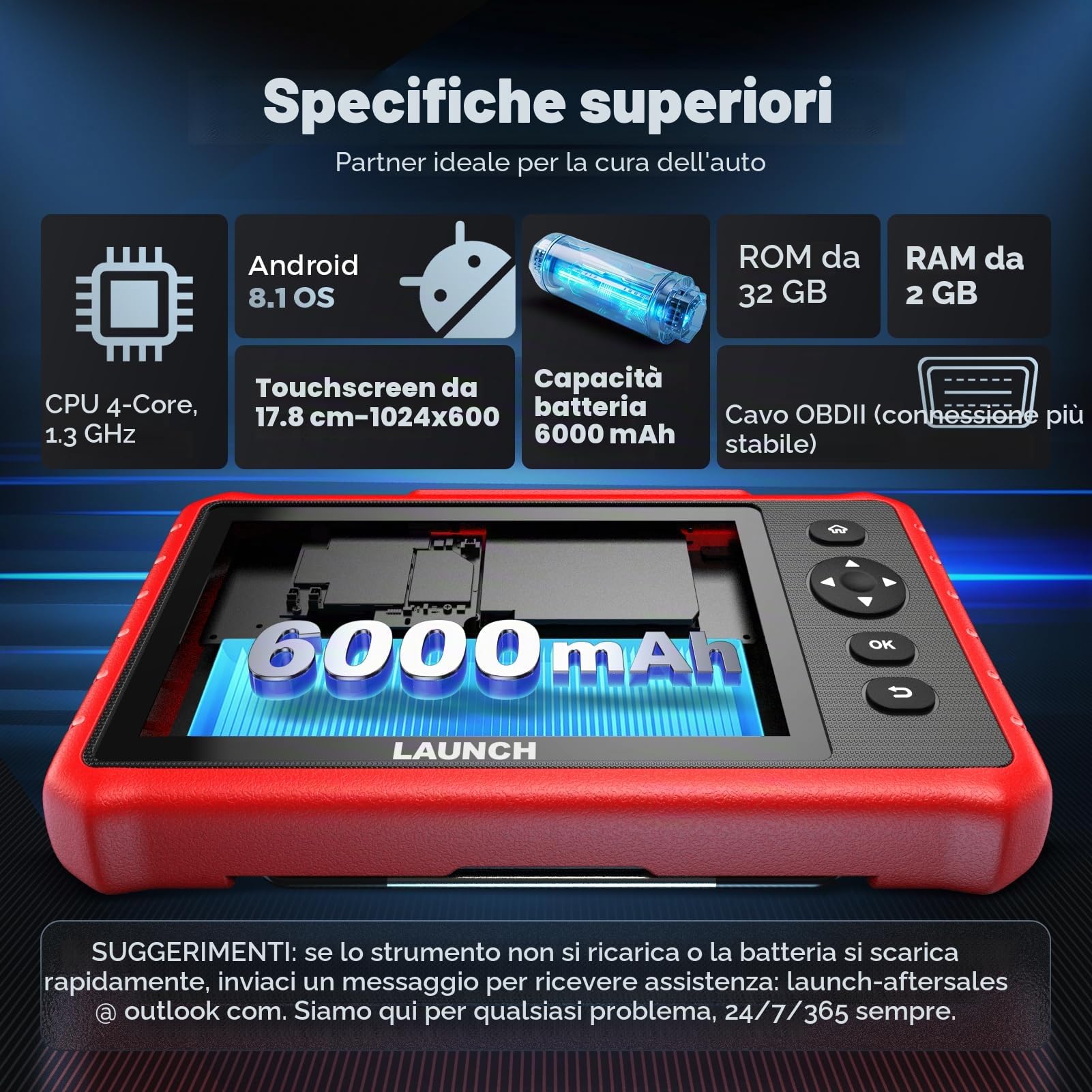 LAUNCH X431 CRP919X Lite Diagnostico OBD2, Strumento di Scansione Bidirezionale Scanner per Tutti i Sistemi, 32+ Servizi, Autenticazione FCA AutoAuth, AutoVIN, 2 Anni di Aggiornamenti Gratuiti