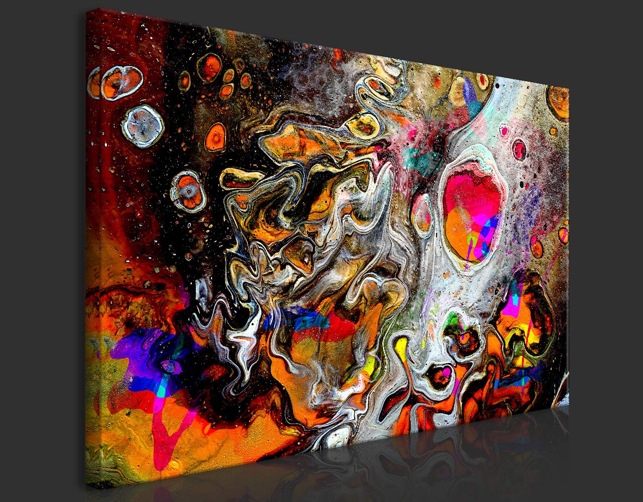 murando - Panneau Acoustique Mural, Tableau Décoration Abstrait 80x40 cm