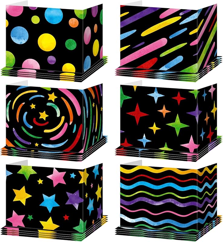 Affrolling 24 Pcs Privacy Folders for Students, Test Dividers,Chalkboard | Tri Fold Divider, Limits Distractions, 39 x 13 In Unfolded, 300 GSM Cardboard, Water Resistant, Classroom Test Study