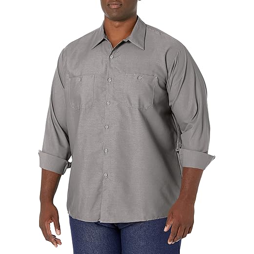 Red Kap Men's Industrial Long Sleeve Work Shirt