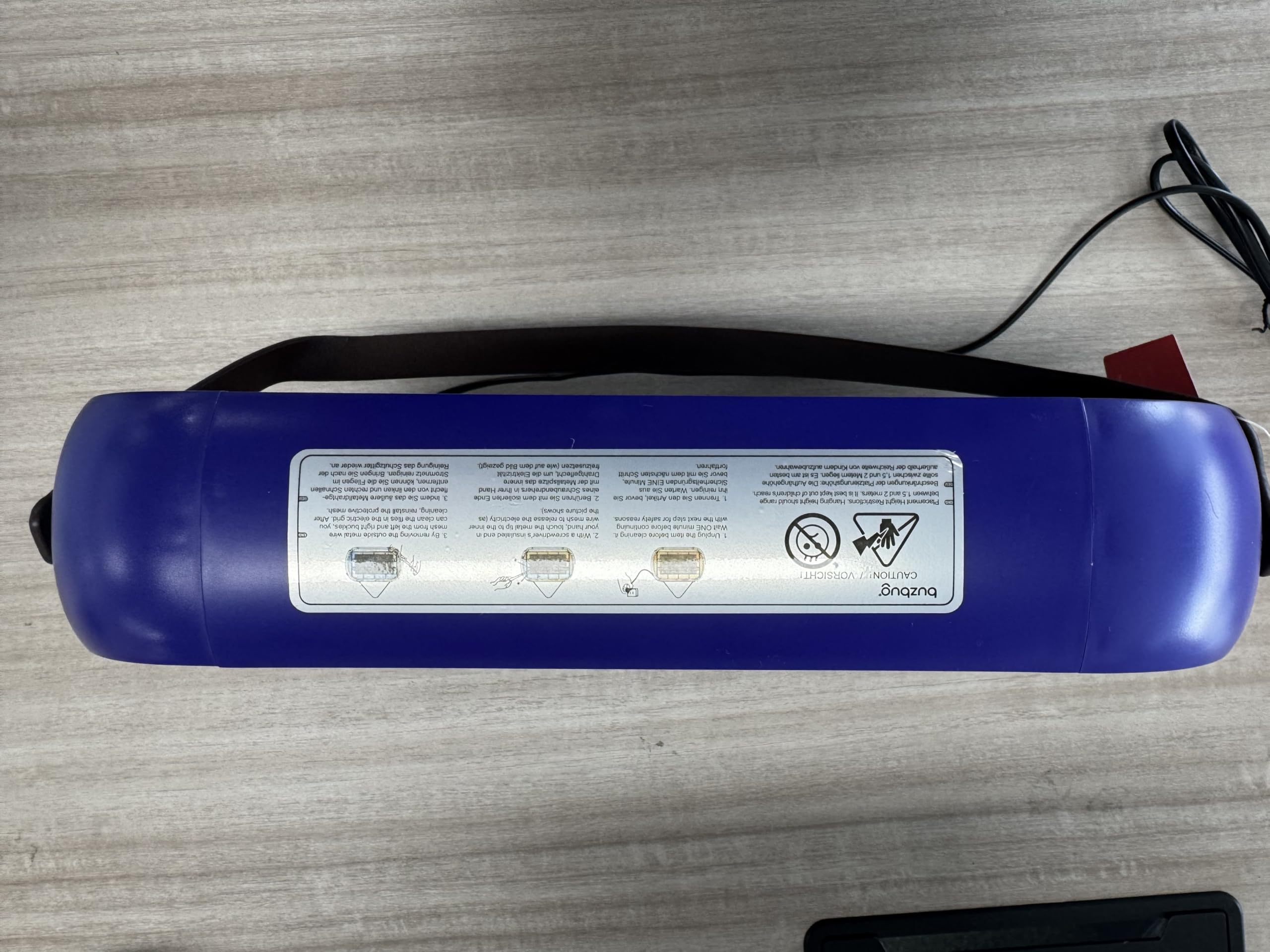 Buzbug Insetticida a LED, 10 anni di durata della lampada, 2800 V, forte trappola per zanzare e mosche, sostenibile con basso consumo energetico, lampada per zanzare, repellente per zanzare (viola)