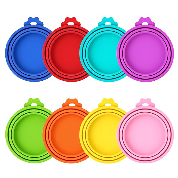 Qzakce couvercles en silicone, 8 couleurs, 8 pièces
