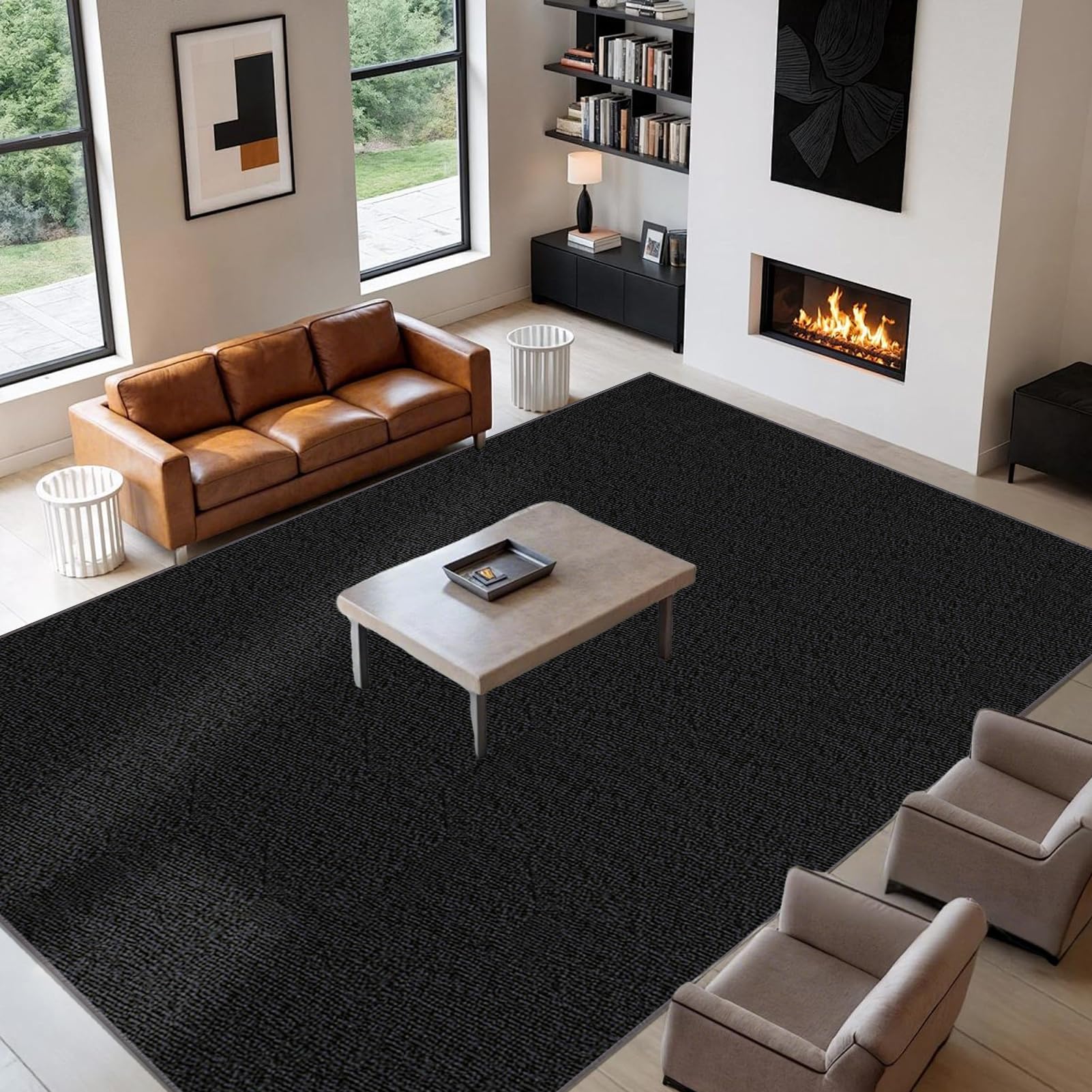 Tapis de chambre lavable grand format idéal pour la crèche et le salon