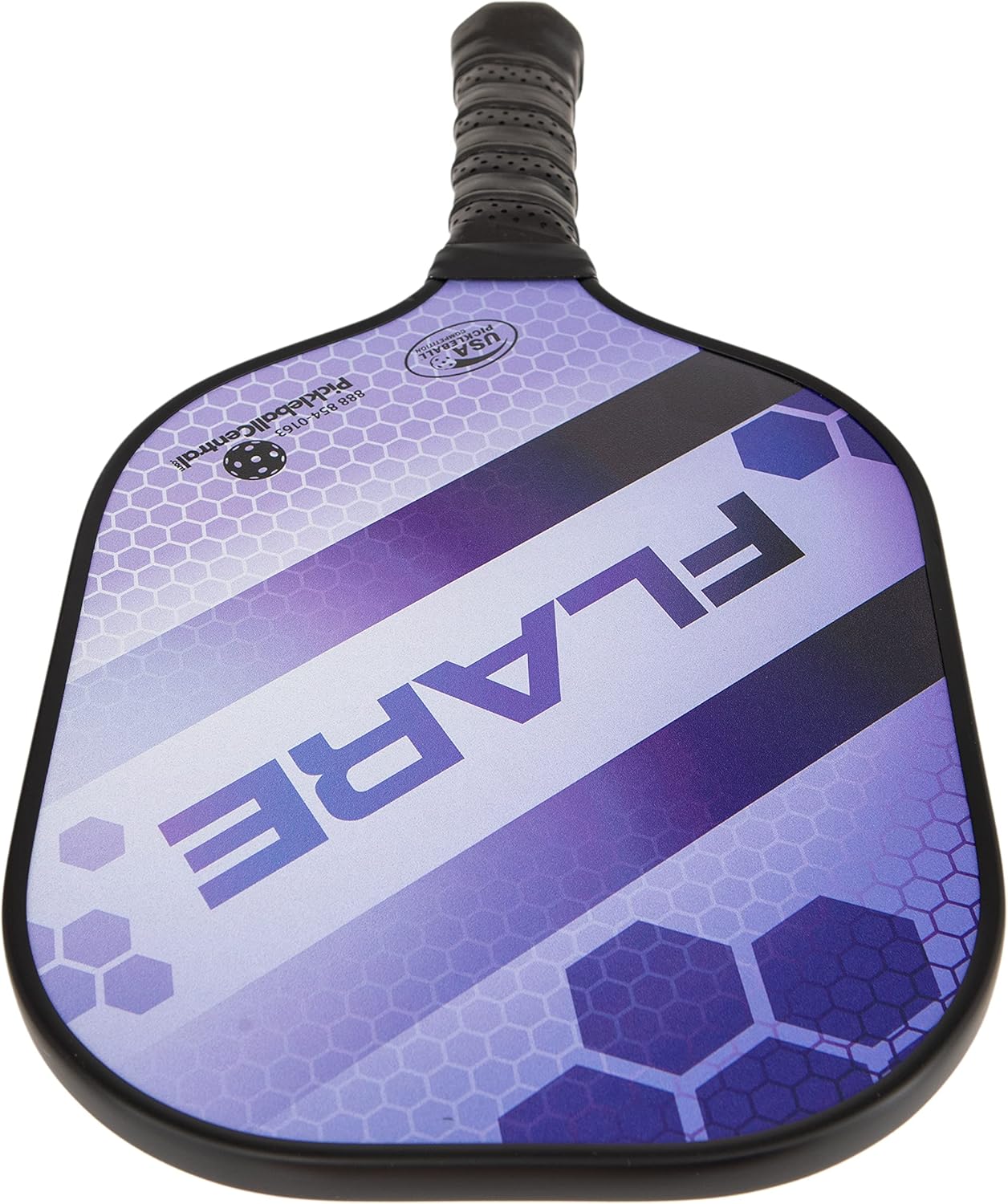 Rally Flare Graphite Pickleball Paddle | 2 Player Pack with Pickleballs and Paddle Covers | Polymer Honeycomb Core, Graphite Hybrid Composite Face | Lightweight
