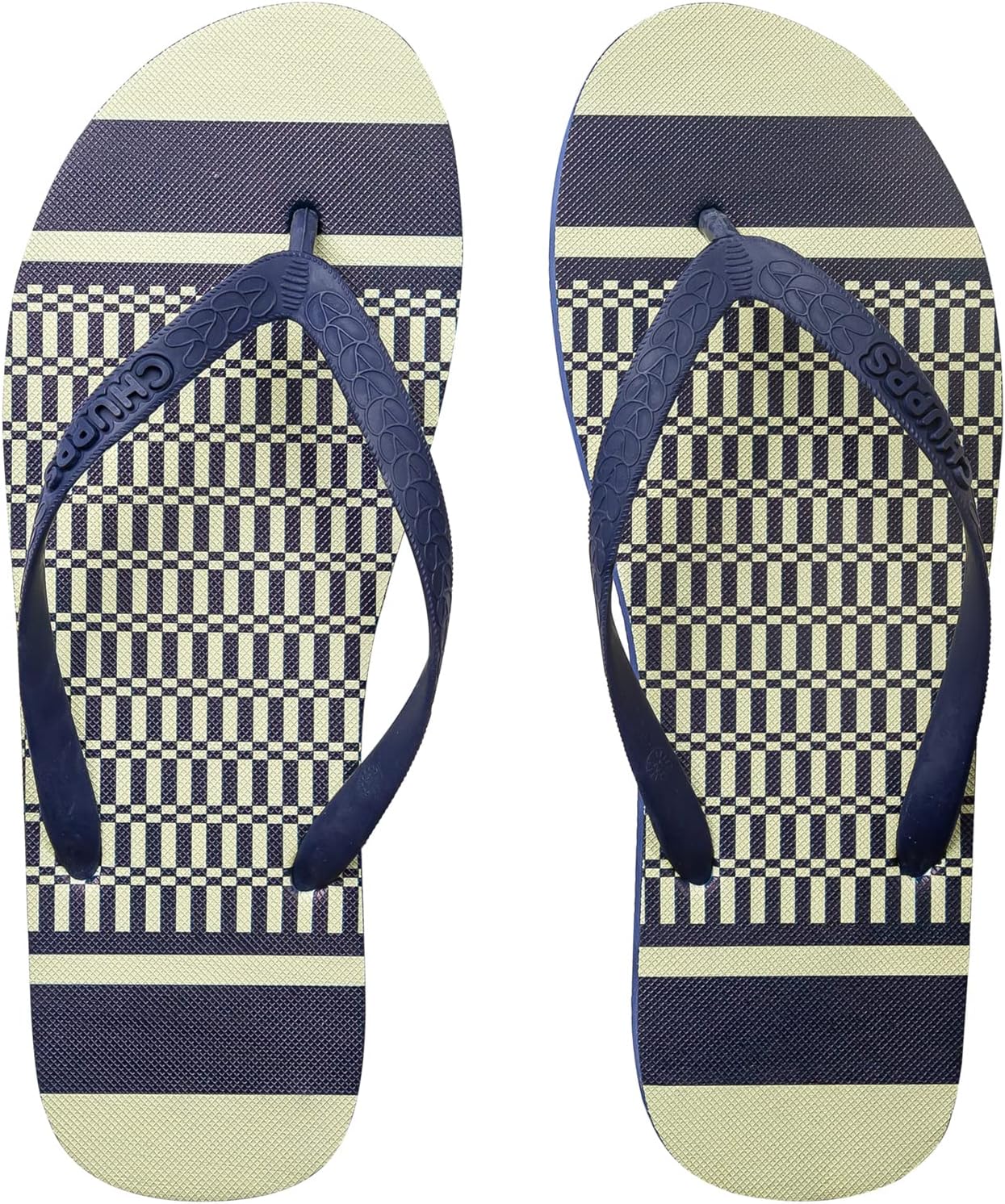 CHUPPSKaleen Blue Drift Orthopedic Slippers | Soft Footpharma Footbed | Breathable Ventilation Holes | Lightweight Flip Flops | Anti-Skid Chappals for Everyday For Unisex